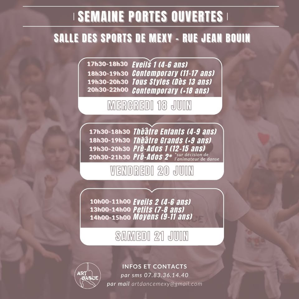 Semaine Portes Ouvertes - Cours Offerts