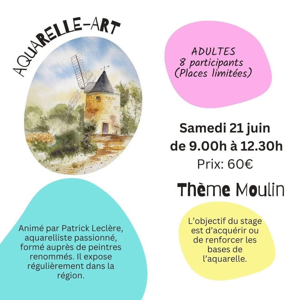 Watercolor Workshop - Windmill Theme