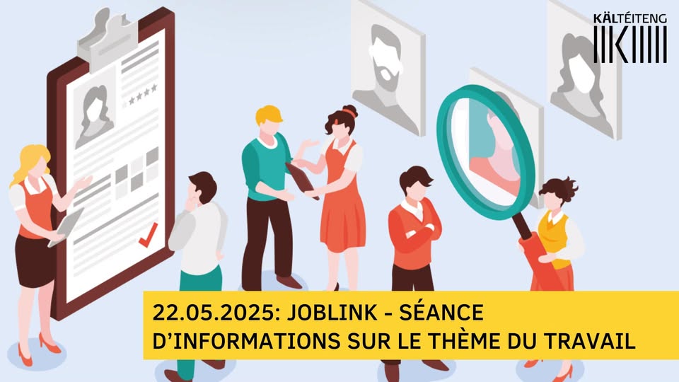 Joblink - Séance d’informations sur le thème du travail