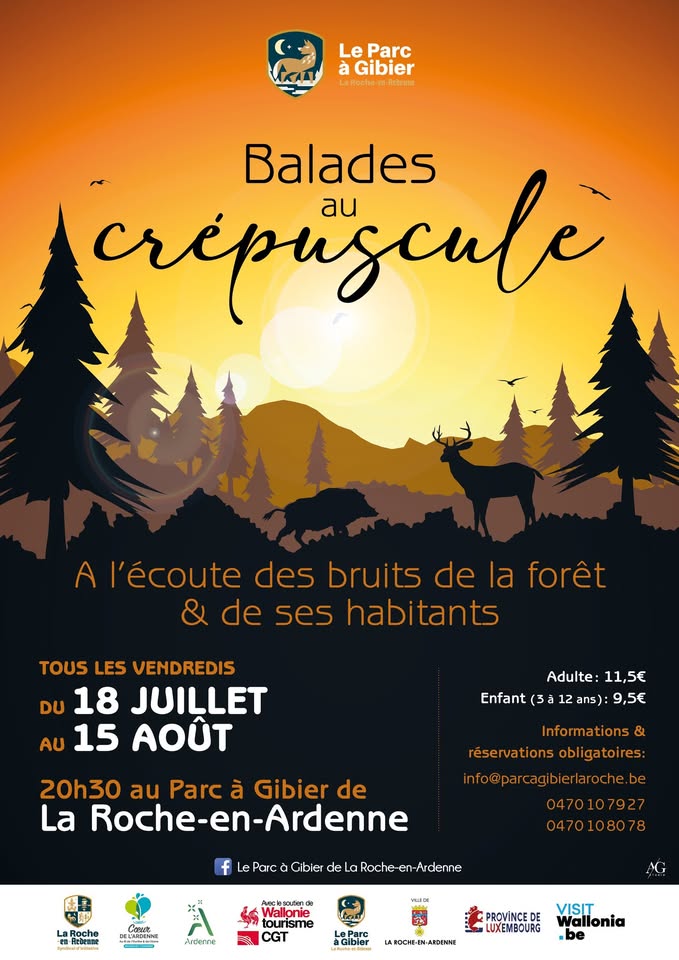 Balades au crépuscule au Parc à Gibier