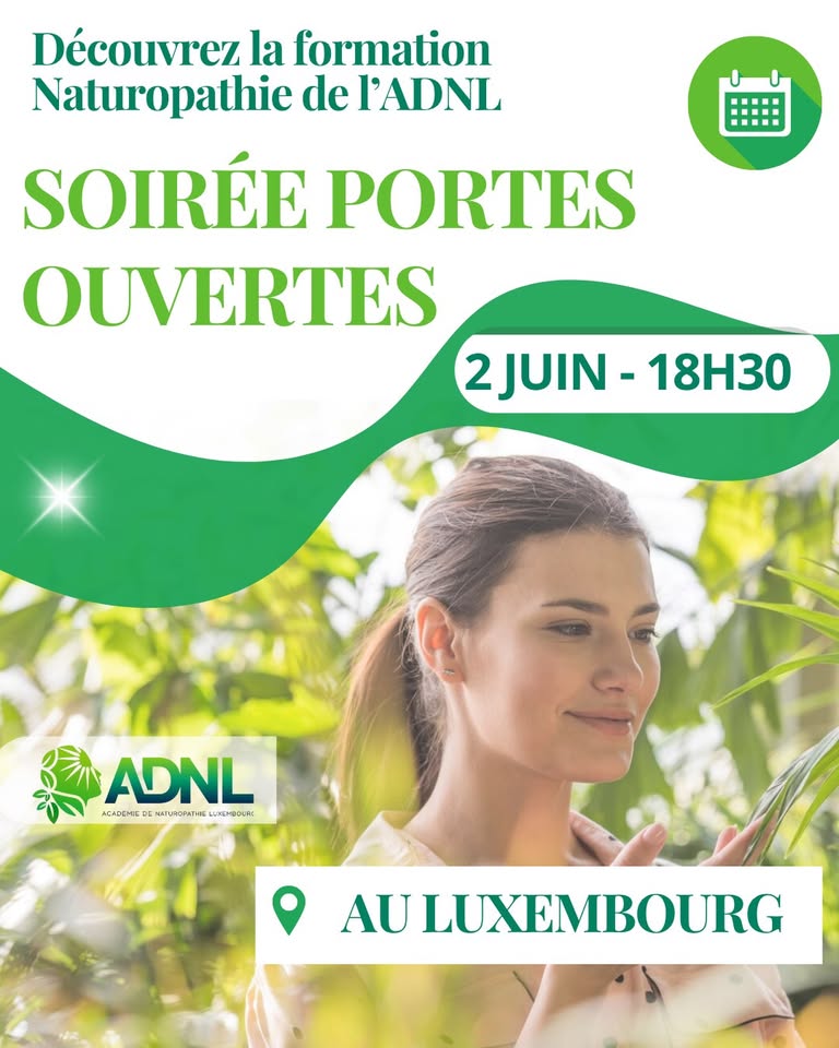 Luxembourg ADNL – Soirée Naturopathie à ne pas manquer le 2 Juin !