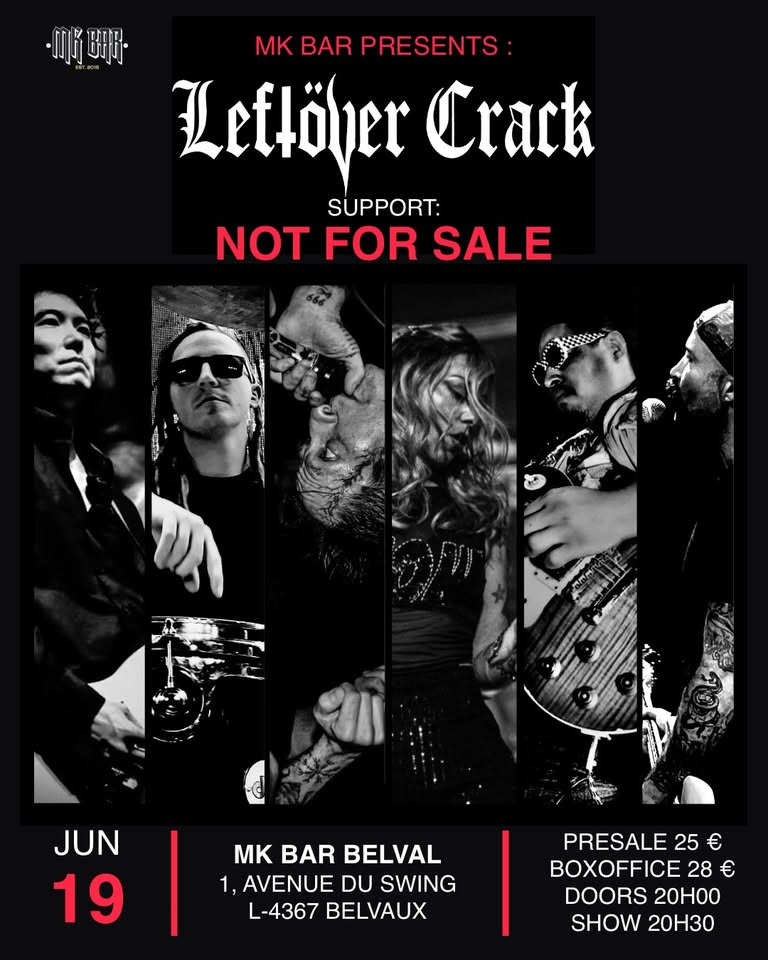 Leftover Crack - Not For Sale - Spectacle Punk