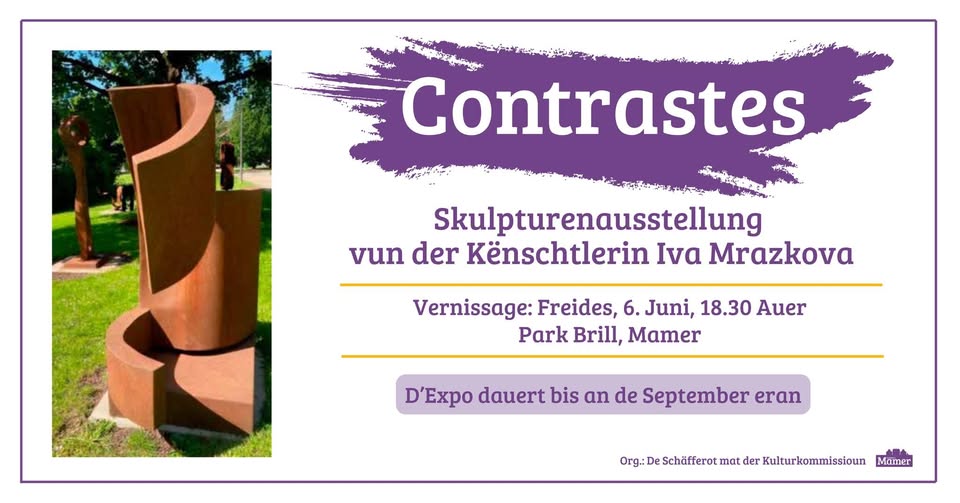 Exposition d'Iva Mrazkova au Parc Brill