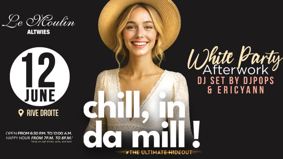 Afterwork Chill in da Mill - White Party