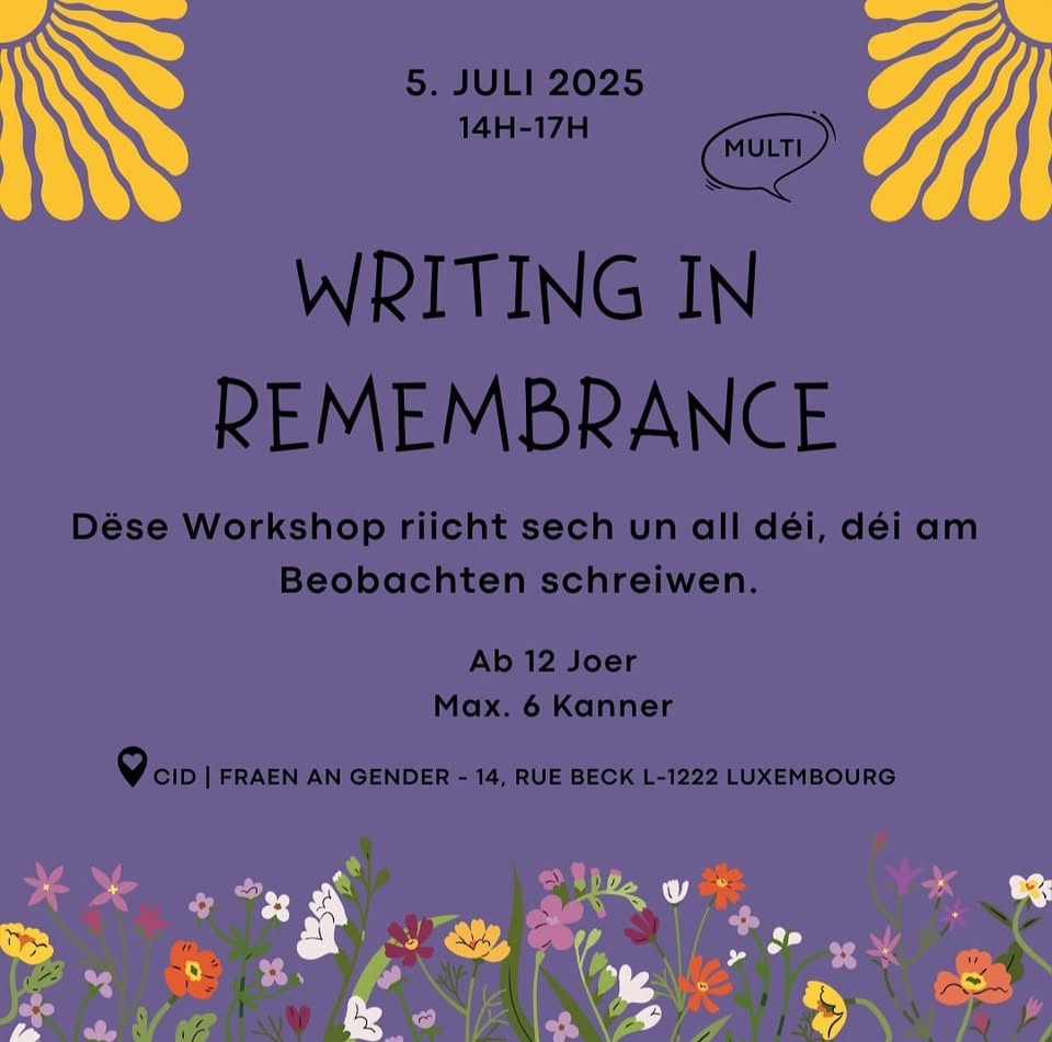 Writing in Remembrance