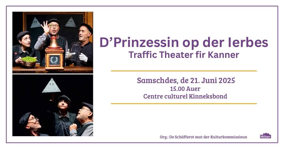 D’Prinzessin op der Ierbes - Théâtre jeune public
