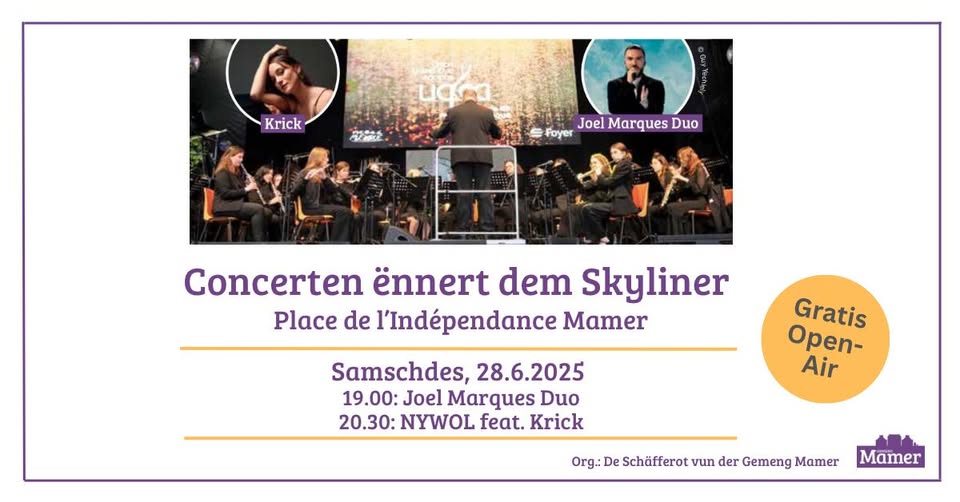 Concerts by Joel Marques Duo and Nywol feat. Krick