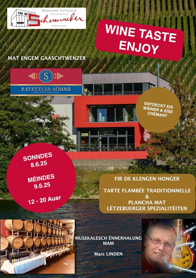 Dégustation de vins au Domaine Viticole Schumacher