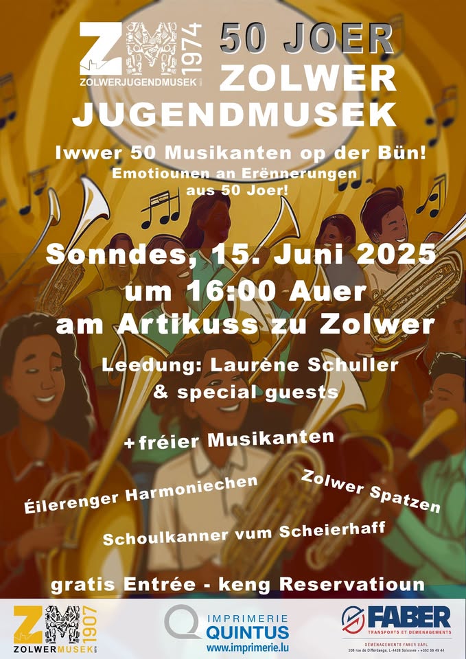 Concert Anniversaire - 50 ans de la Zolwer Jugendmusek