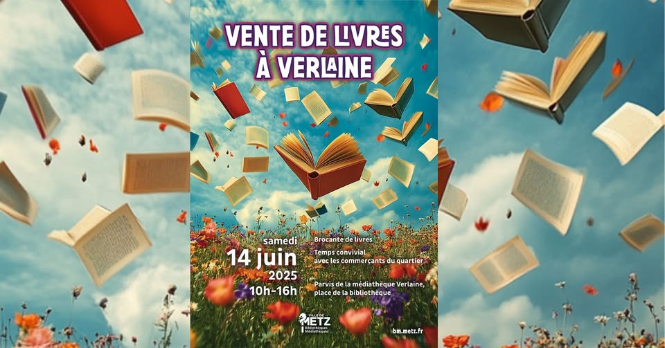 Book Sale at the Verlaine Media Library