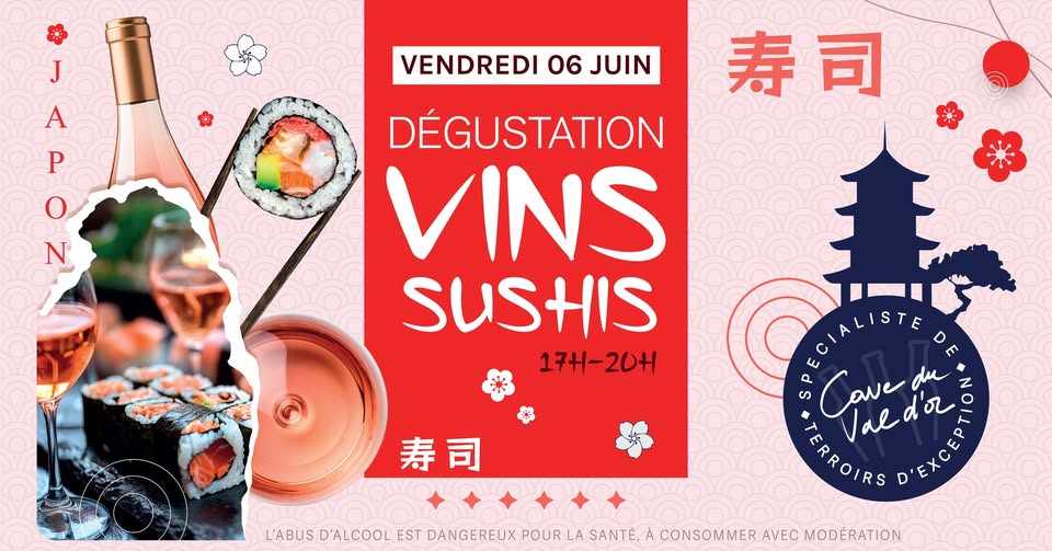 Dégustation Vins Rosés & Sushis
