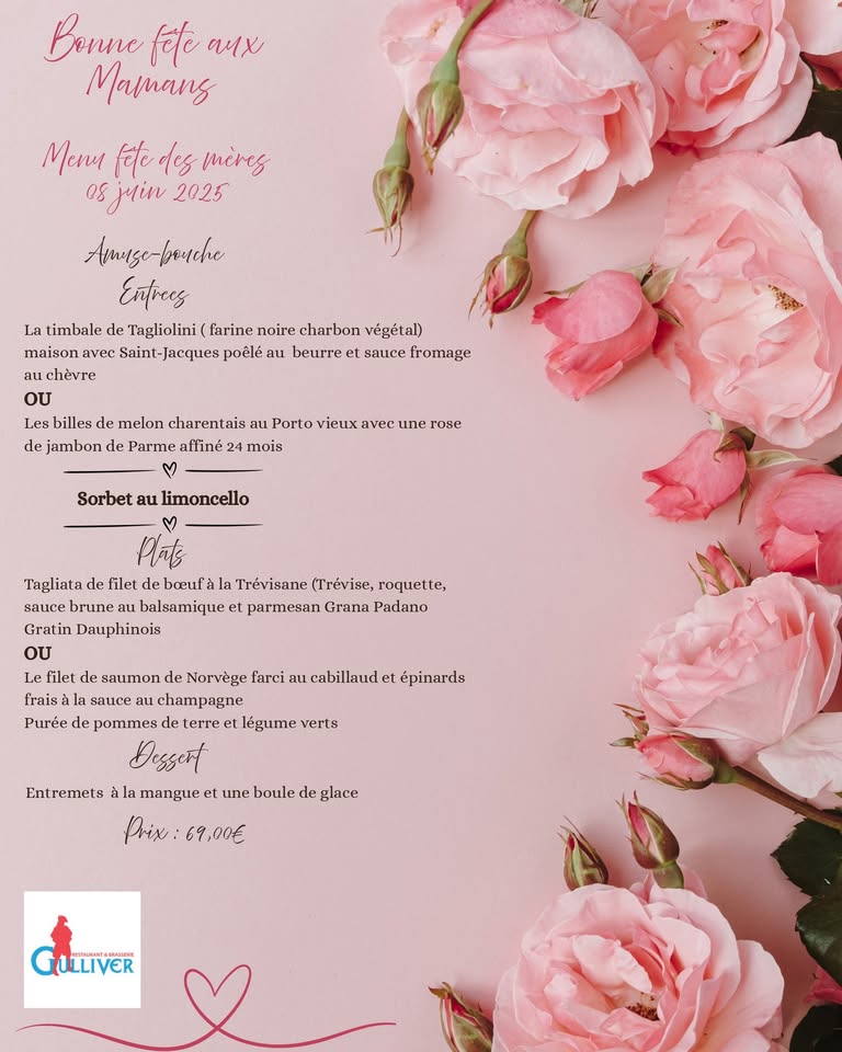 Menu fête des mères