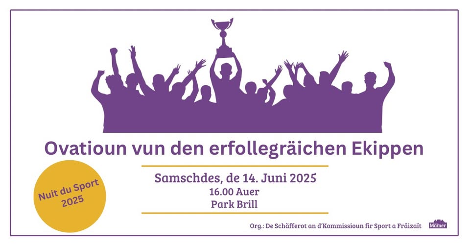 Ovations for VC Mamer, FC Mamer 32, and KC Holzem