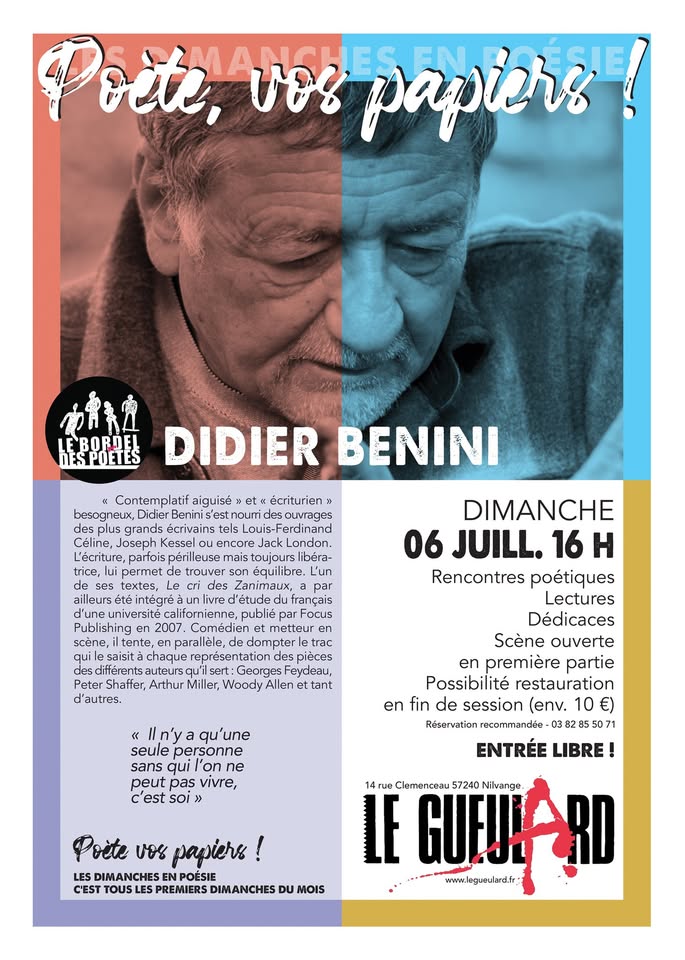Les Dimanches en poésie (Poète, vos papiers !)