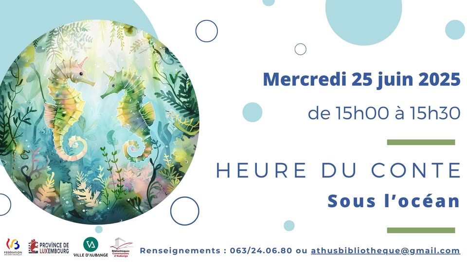 Heure du conte à la bibliothèque d'Athus | Sous l'océan