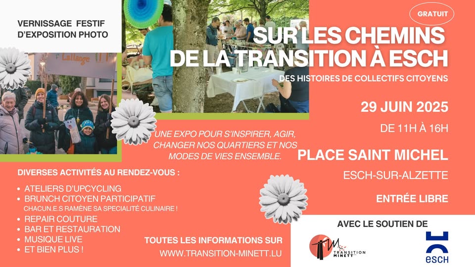 Exposition photo : Sur les chemins de la transition à Esch – Des histoires de collectifs citoyens