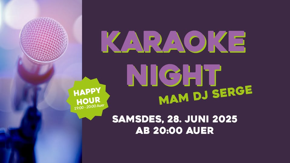 Karaoke night organized by Greiweldenger Musek