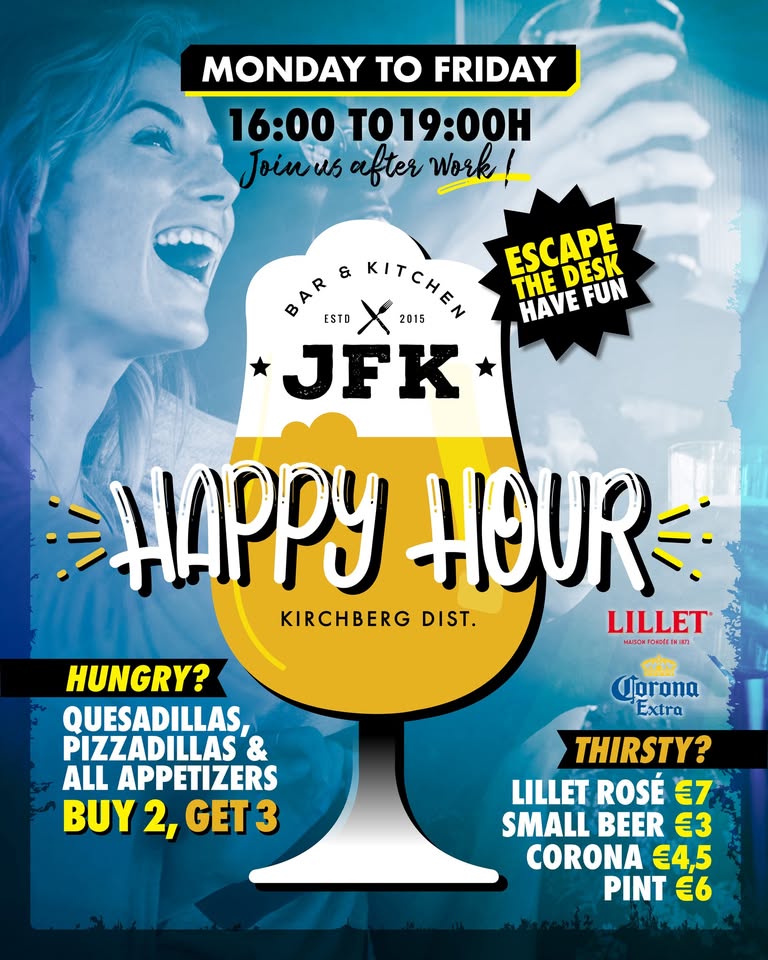 L'Happy Hour de JFK est lancé !