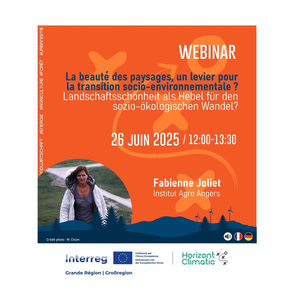 Webinaire : La beauté des paysages, un levier pour la transition socio-environnementale ?