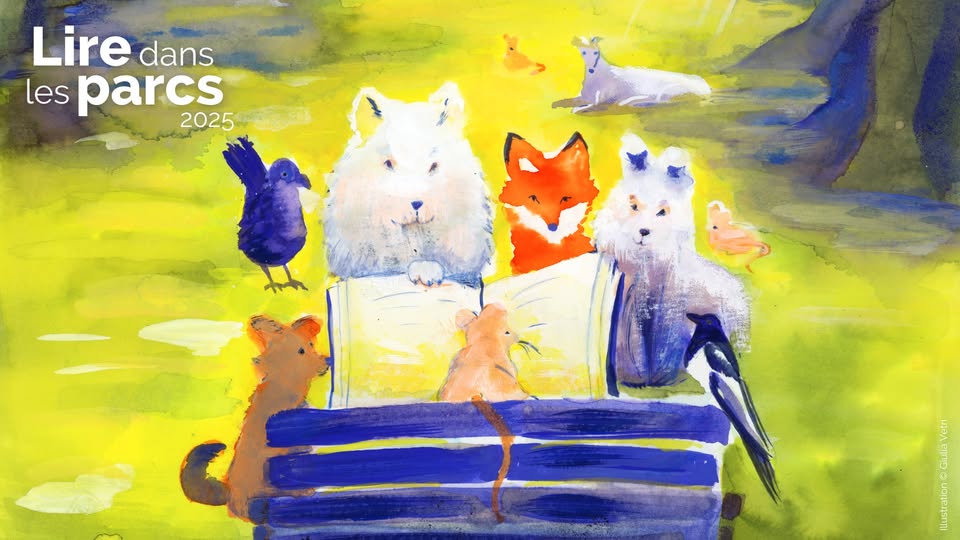 Lire dans les parcs - Delphine raCONTE