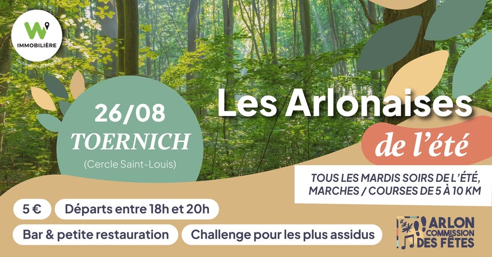 Summer Arlonaises 2025 - August 26th - Toernich
