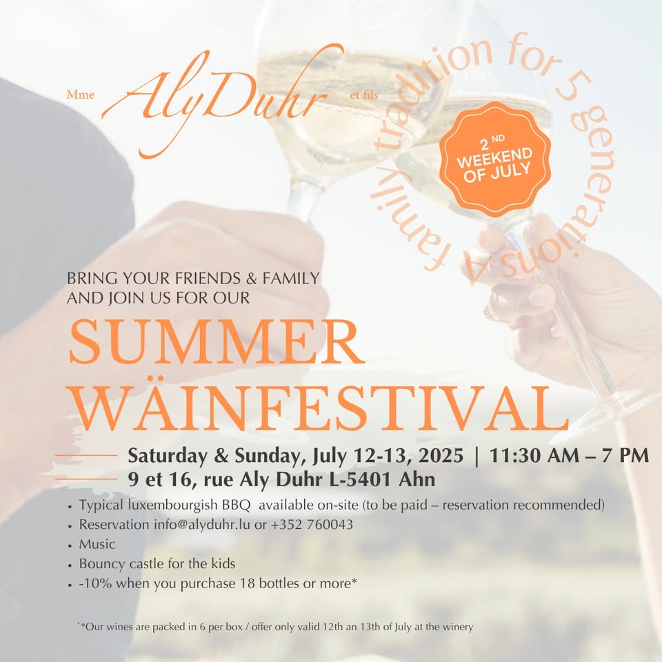 Summer Wine Festival @ Domaine Madame Aly Duhr