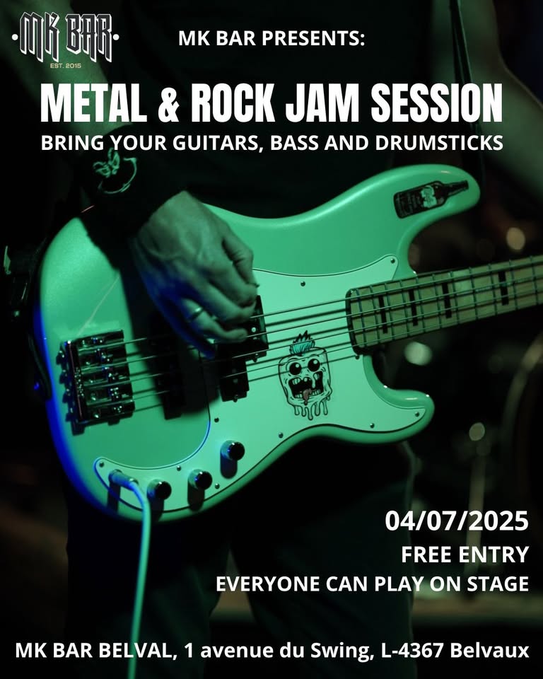 Session Jam Métal & Rock @ MK Bar Belval