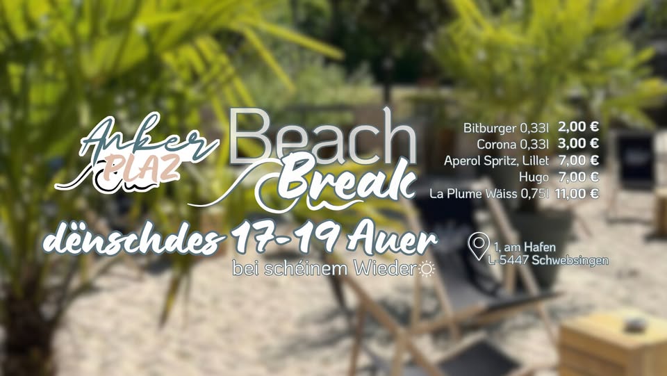 Ankerplaz Beach Break (Happy Hour)
