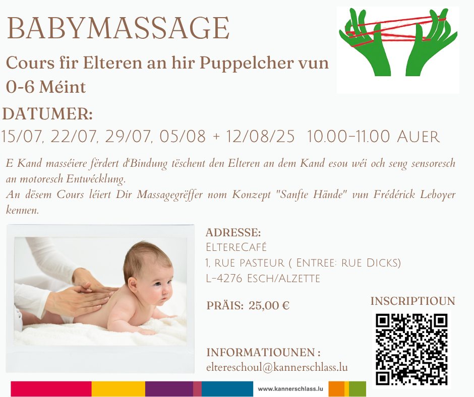 Baby Massage - Course for Parents and Their Babies from 0 to 6 Months
