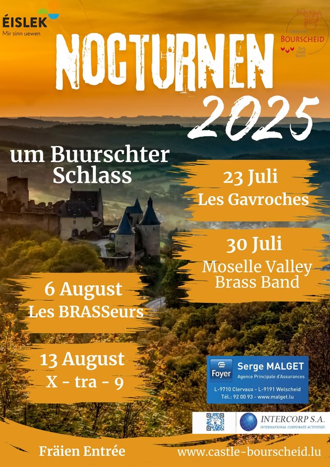 Nocturne au château de Bourscheid