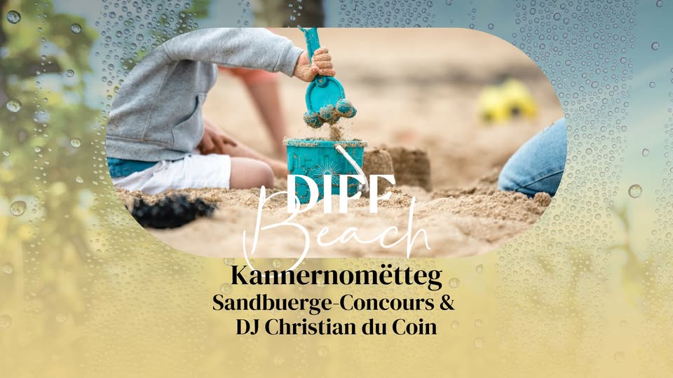 Children's Recreational Afternoon: Sand Sculpting Contest with DJ Christian du Coin at DiffBeach