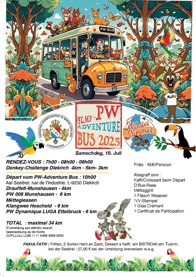 FLMP PW Adventure Bus Hiking Club