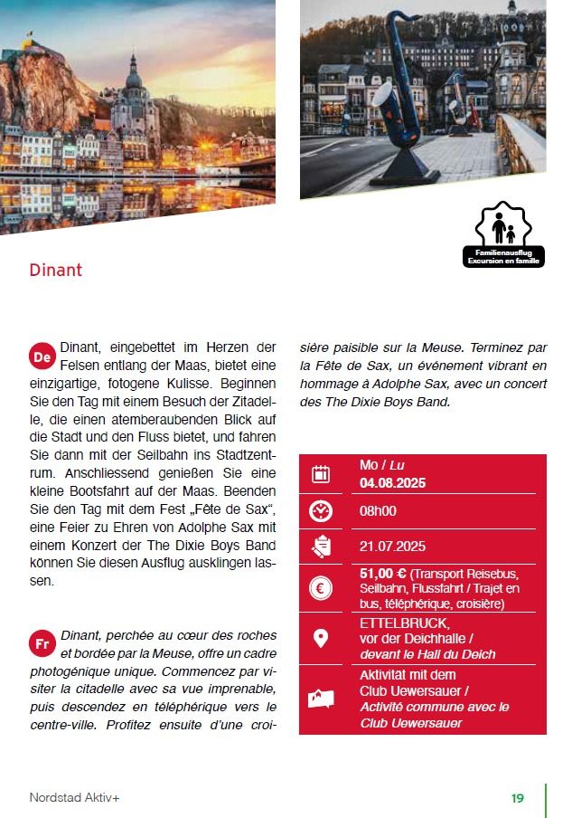 Excursion to Dinant