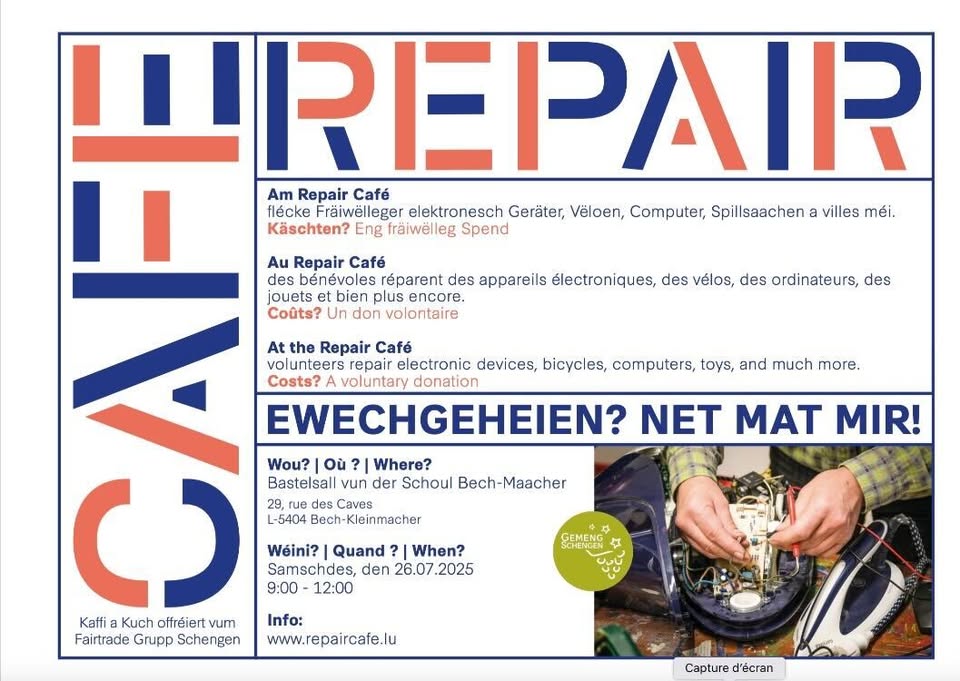 Repair Café à Schengen
