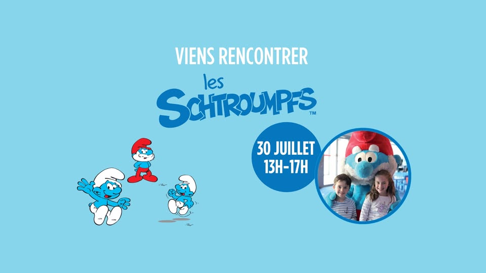 Meet the Smurfs at Designer Outlet Luxembourg
