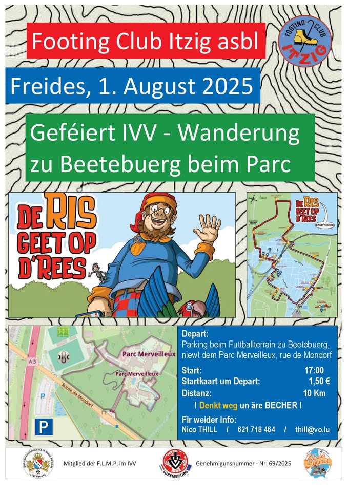 Bettembourg (Footing Club Itzig) FLMP IVV celebrated Walk