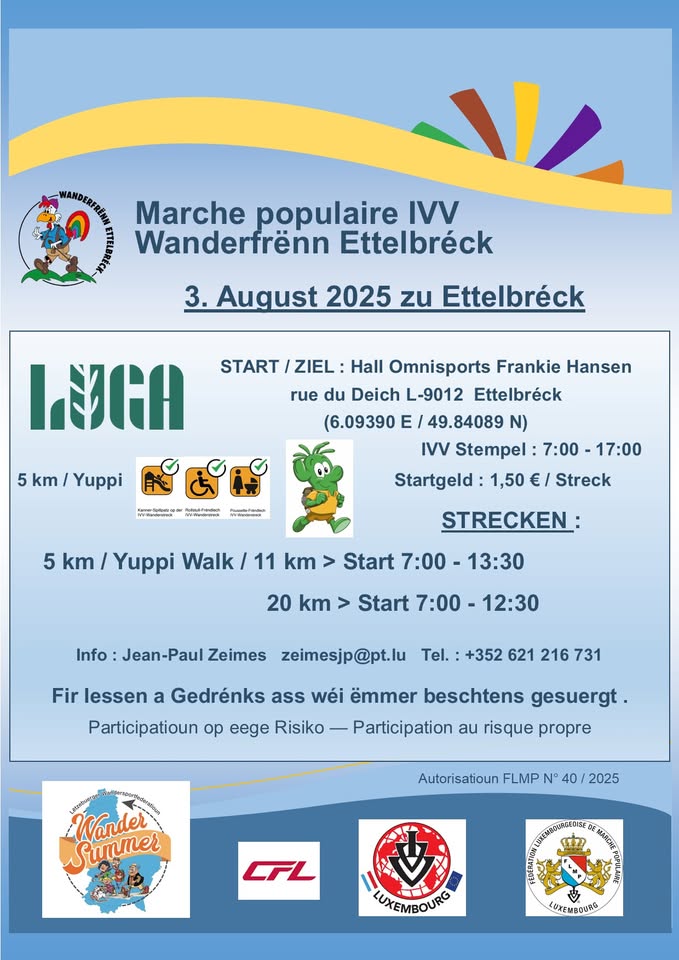 ETTELBRUCK FLMP IVV Walk + YUPPI Walk