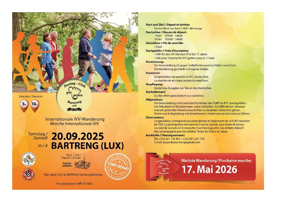 Bertrange FLMP IVV Wanderung