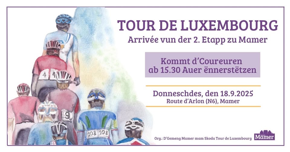 Arrivée de la 2ème étape du Skoda Tour de Luxembourg