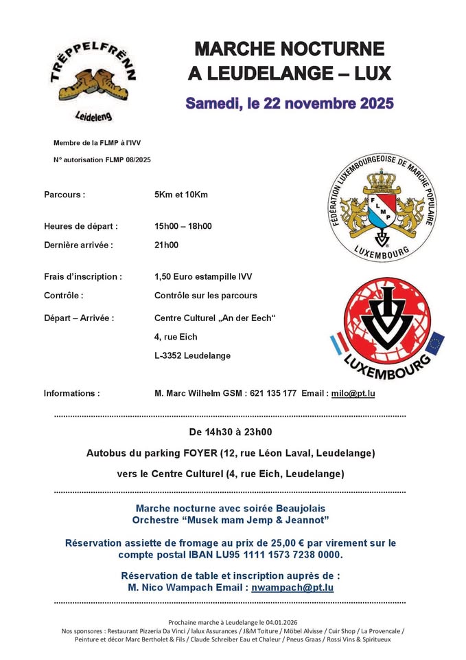 Leudelange FLMP IVV Wanderung