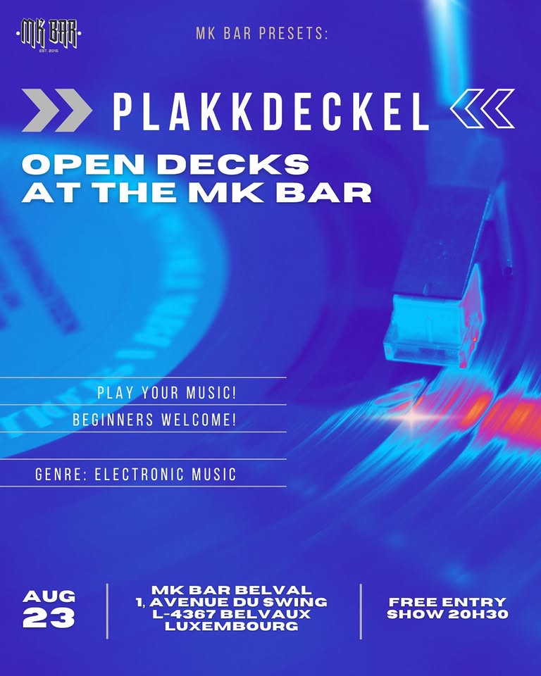 Plakkdeckel - Open Decks at the MKBar