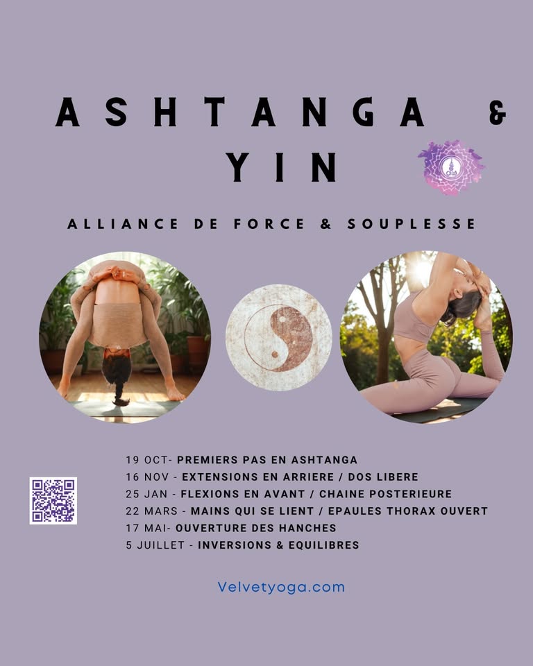 Ashtanga - Yin: Series of workshops, blending strength and flexibility