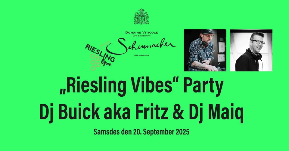 Riesling Open - Domaine Schumacher (Samedi)