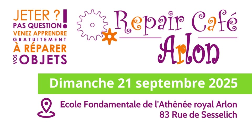 Repair Café de septembre à Arlon