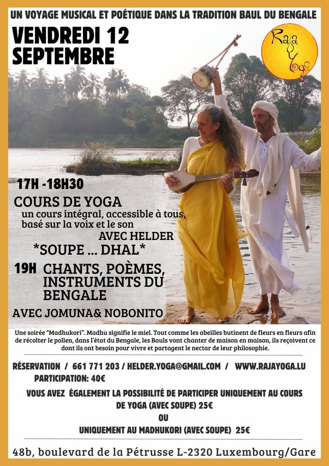 Un cours de Yoga et un voyage musical et poétique dans la tradition Baul du Bengale