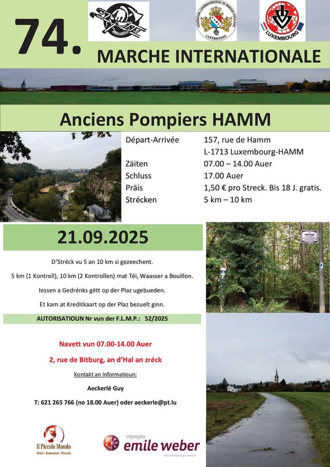 Marche IVV à Hamm, Luxembourg