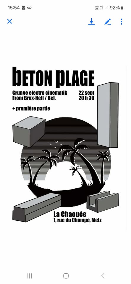 Beton Plage (noise-rock-cinématik/Brussels) + Guest