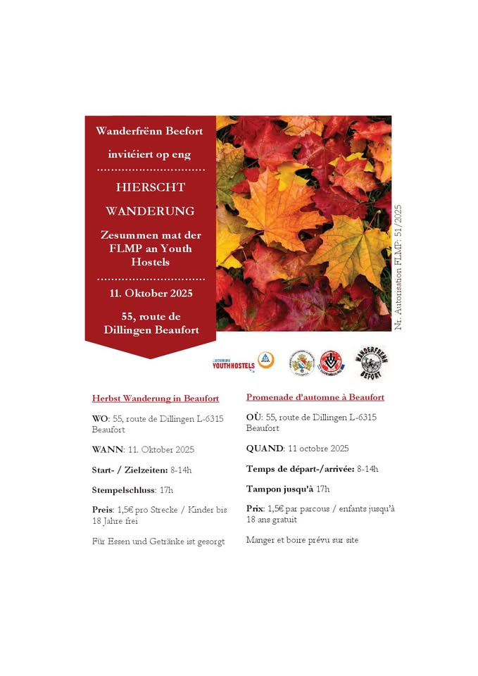 Randonnée automnale à Beaufort