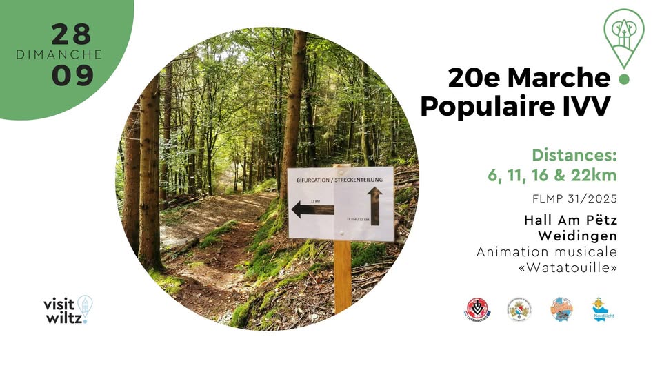 20e Marche Populaire IVV à Wiltz