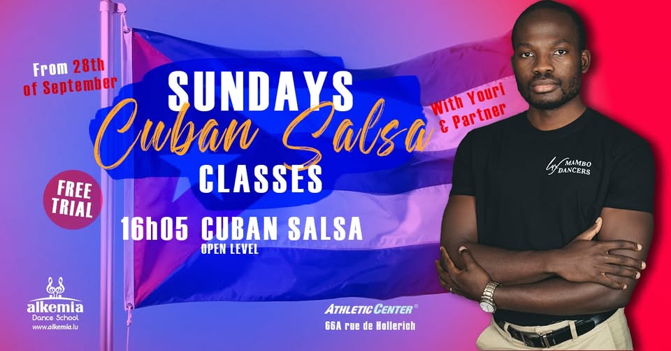 New Cuban Salsa Class with Youri. Free Trial